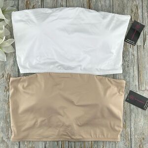 Double Layer Tube Top Shirt 2-Pack Size XL